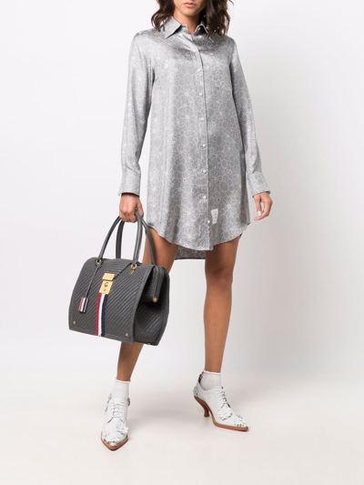 Shop Thom Browne Mrs. Thom Tote Bag In Grey