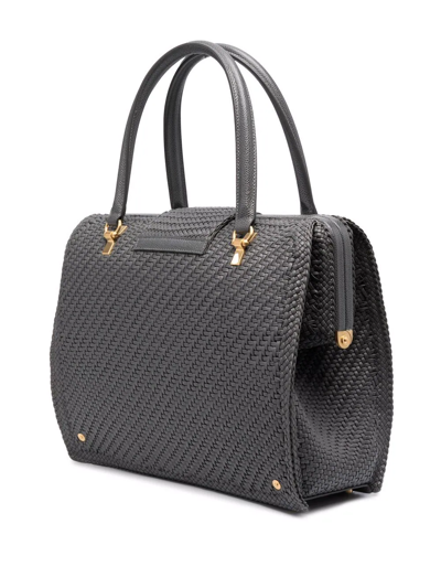 Shop Thom Browne Mrs. Thom Tote Bag In Grey