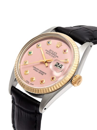 Shop Lizzie Mandler Fine Jewelry  Customised Datejust 30mm In Rosa