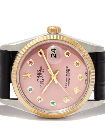Shop Lizzie Mandler Fine Jewelry  Customised Datejust 30mm In Rosa