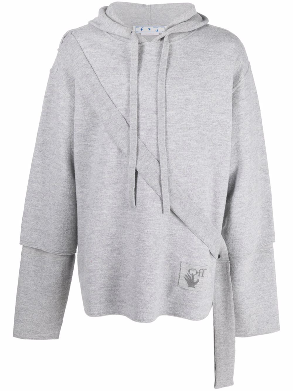 OFF-WHITE - Logo Wool Hoodie