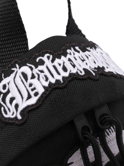 Shop Balenciaga Patch-detail Crossbody Backpack In Black