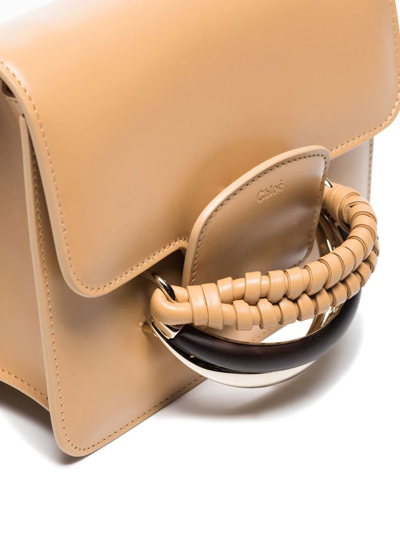 Chloé Kattie Leather Crossbody Bag In Nude
