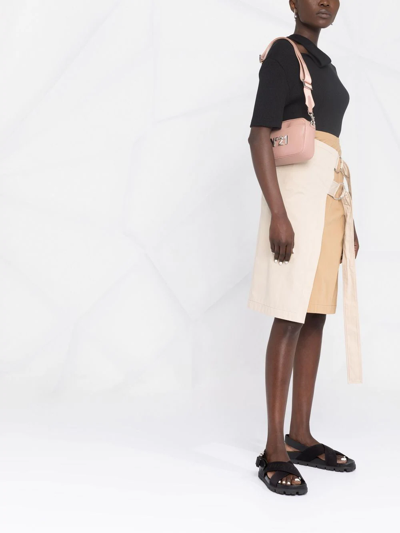 N°21 Logo-plaque Leather Crossbody Bag In Pink