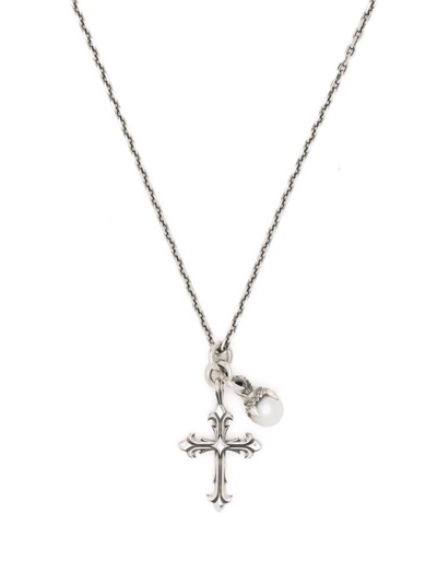 Shop Emanuele Bicocchi Cross-charm Necklace In Silber