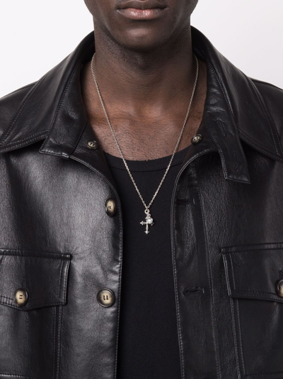 Emanuele Bicocchi Cross-charm Necklace In Silber