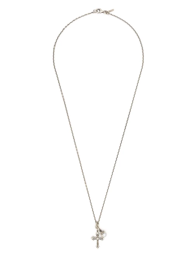 Shop Emanuele Bicocchi Cross-charm Necklace In Silber