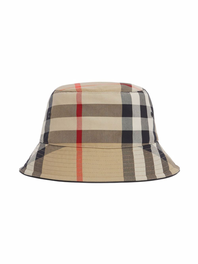 Shop Burberry Vintage Check Bucket Hat In Neutrals