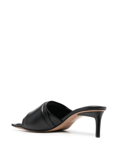 Shop Jacquemus Piscine 65mm Square-toe Sandals In Schwarz