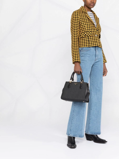 Michael Michael Kors Sienna Pebbled-leather Tote Bag In Schwarz