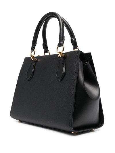 Michael Michael Kors Sienna Pebbled-leather Tote Bag In Schwarz