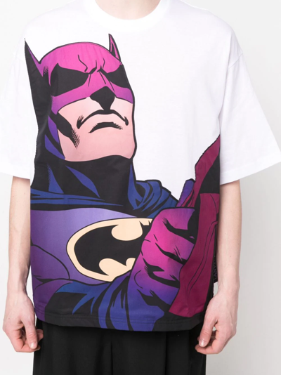 Shop Lanvin X Batman Oversized Graphic-print T-shirt In Weiss