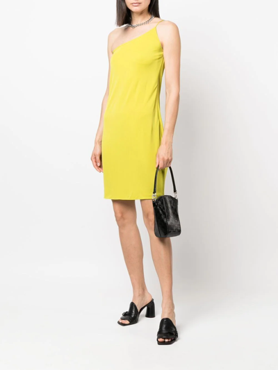 Dsquared2 Off-shoulder Knee-length Dress In Grün