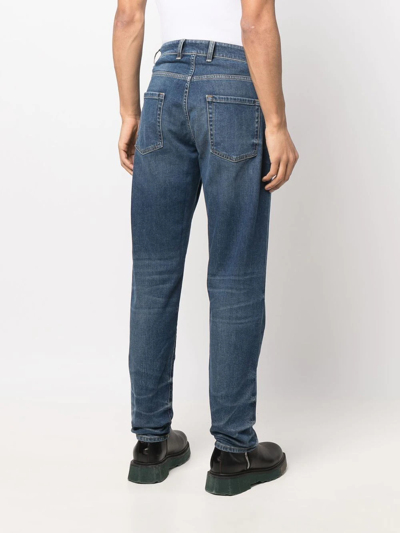 Shop Represent Mid-rise Straight Jeans In Blau