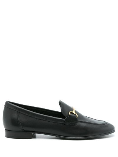 Shop Studio Chofakian Siena Leather Mocassins In Black