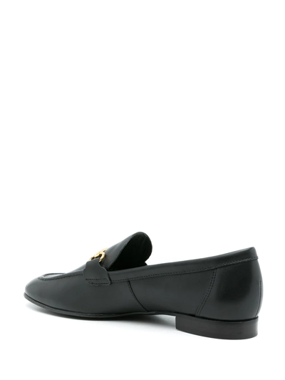 Studio Chofakian Siena Leather Mocassins In Black
