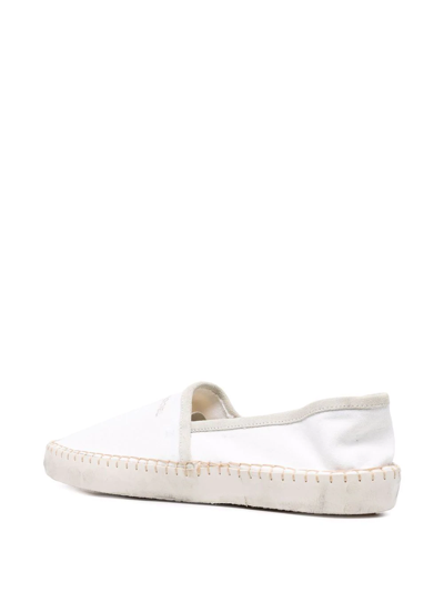 Shop Philippe Model Paris Marseille Embroidered-logo Loafers In White