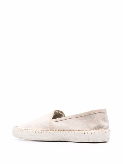 Shop Philippe Model Paris Marseille Embroidered-logo Espadrille Sneakers In Neutrals