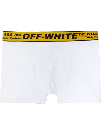 Off-white Tripack Classic Industrial Boxer Shorts In White