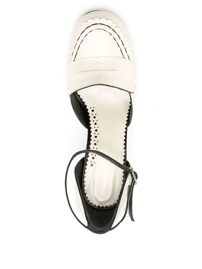 Shop Sarah Chofakian Boneca Negresco Pumps In White