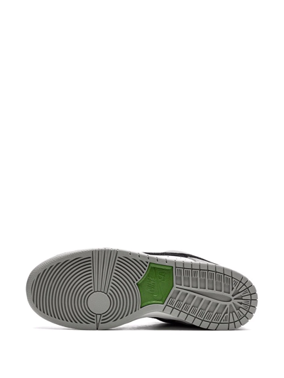 Shop Nike Sb Dunk Low Pro "chlorophyll" Sneakers In Grey