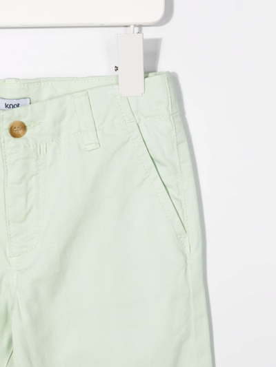Shop Knot James Cotton Twill Trousers In Green