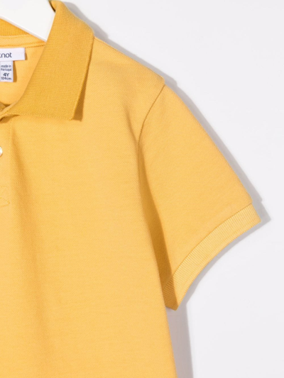 Shop Knot Sloane Organic Cotton Polo Shirt In Yellow