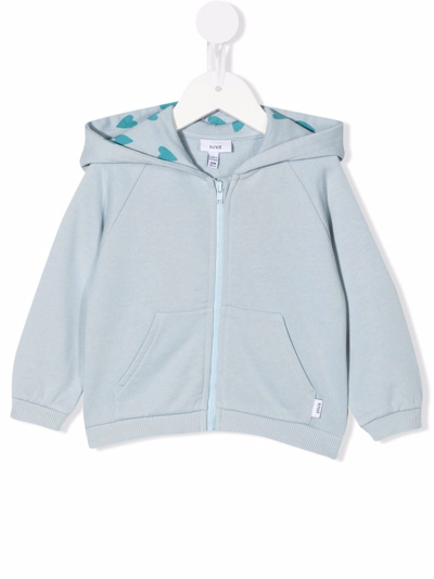 Shop Knot Georgia Zip-up Hooded Jacket In Blue
