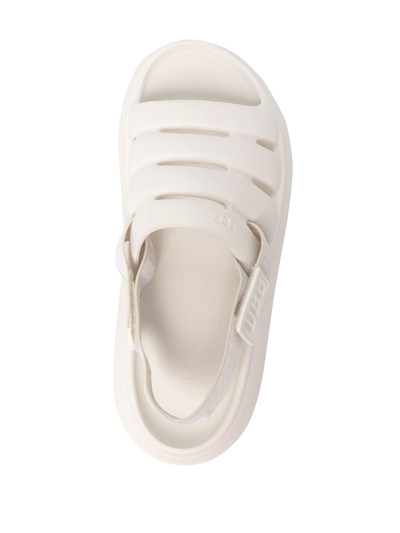 Ugg Sport Yeah Womens Open Toe Slip On Sport Sandals In White