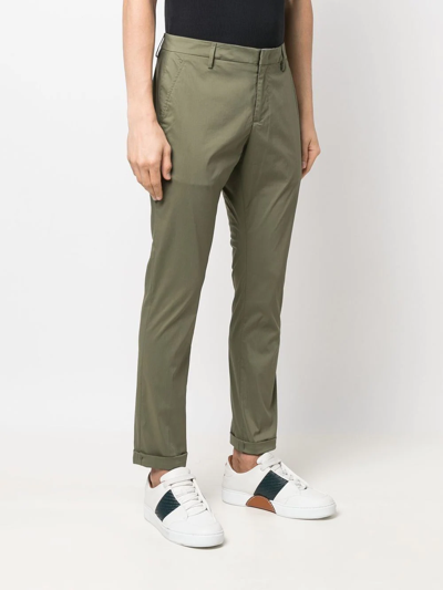 Shop Dondup Straight-leg Trousers In Green