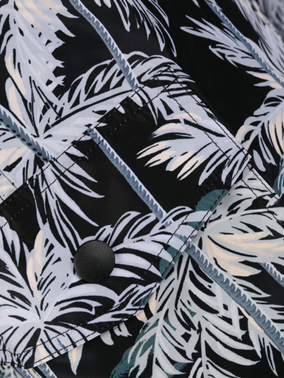 Shop Palm Angels Palm Tree-print Swim Shorts In Black