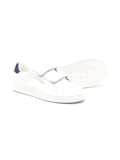Shop Palm Angels Front Touch-strap Sneakers In White