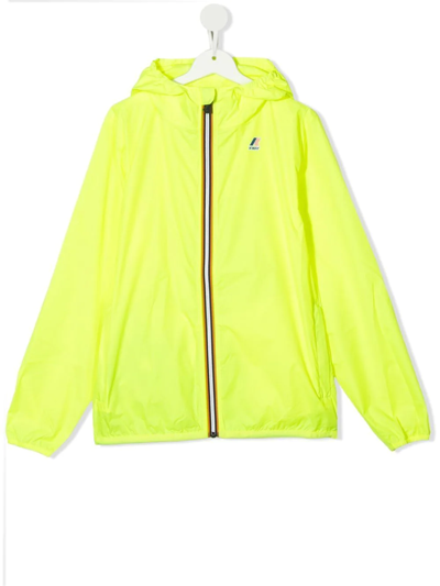 Shop K-way Teen Le Vrai 3.0 Claude Jacket In Yellow