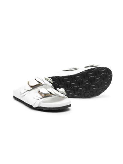 Shop Gallucci Buckle-fastening Open-toe Sandals In White