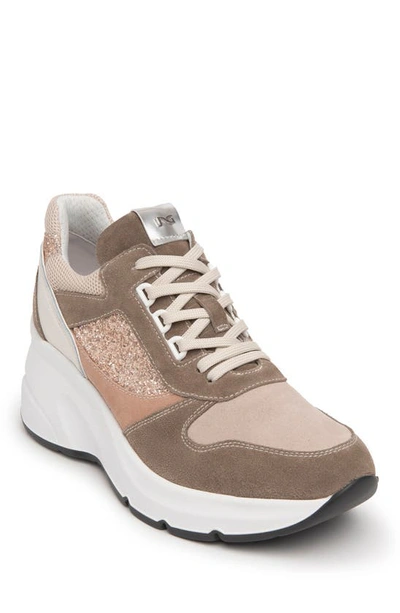 Blush wedge shop sneakers