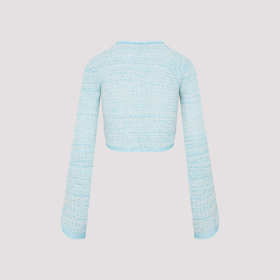 Shop Acne Studios Cotton Cardigan Sweater In Blue