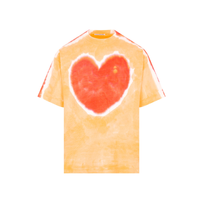 Shop Acne Studios Cotton T-shirt Tshirt In Yellow &amp; Orange