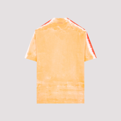 Shop Acne Studios Cotton T-shirt Tshirt In Yellow &amp; Orange