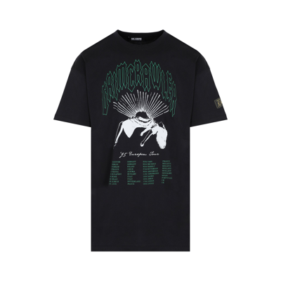 Shop Raf Simons Cotton Oversize T-shirt Tshirt In Black
