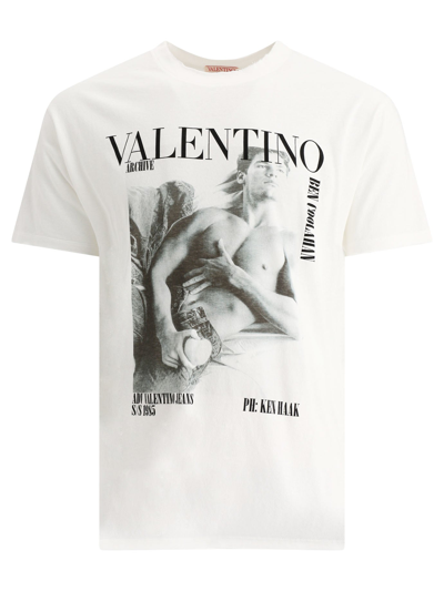 Shop Valentino "vintage 1985" T-shirt In White