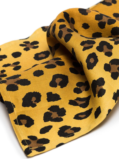 L'objet Leopard-print Table Runner In Gelb