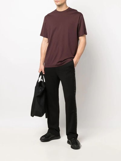 Moncler Logo-print Track Pants In Schwarz