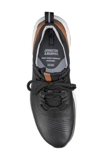 Shop Johnston & Murphy Xc4® Tr1-luxe Hybrid Waterproof Sneaker In Black Waterproof Full Grain