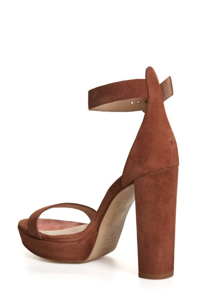 Shop L Agence Cecile Ankle Strap Sandal In Cappuccino