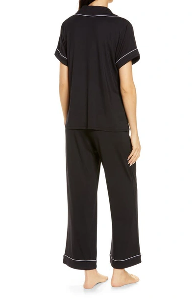 Nordstrom Moonlight Eco Crop Pajamas In Black