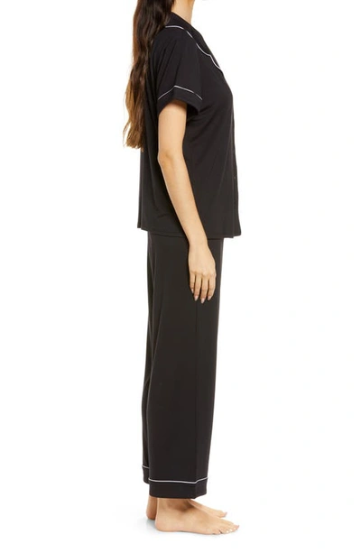 Nordstrom Moonlight Eco Crop Pajamas In Black