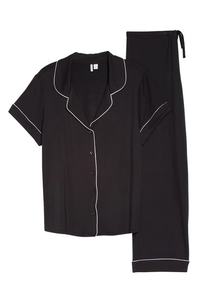 Nordstrom Moonlight Eco Crop Pajamas In Black