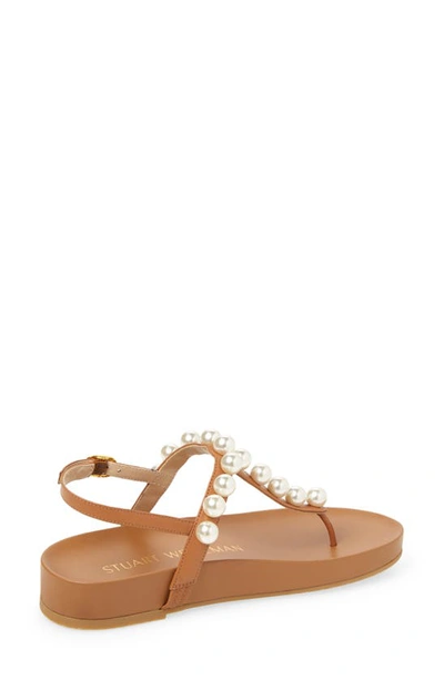 Shop Stuart Weitzman Goldie Summer Sandal In Tan
