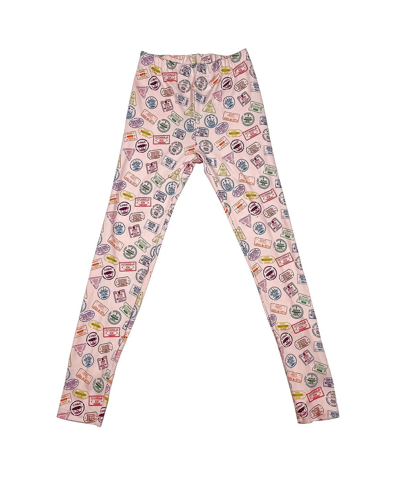 Shop Mixed Up Clothing Toddler Girls Viaje Graphic Leggings In Pink