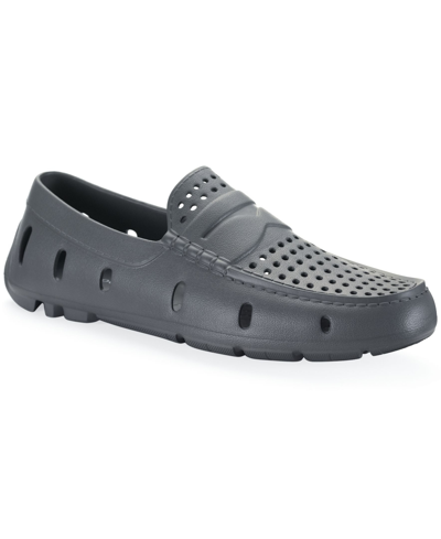 Shop Club Room Men's Atlas Perforated Driver, Created For Macy's In Grey